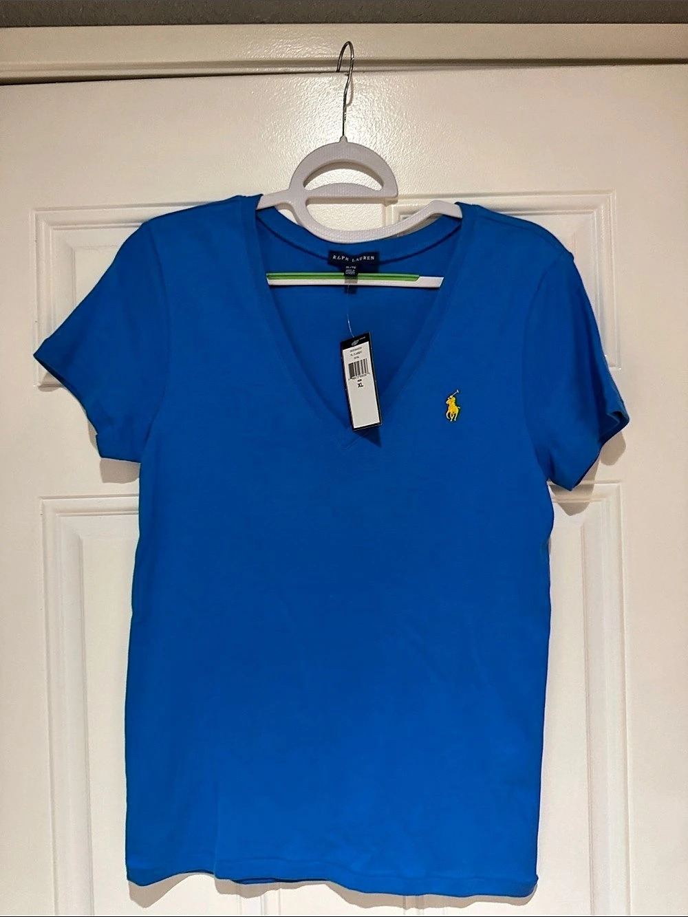Ralph Lauren Classic Fit V-Neck T-Shirt Blue XL